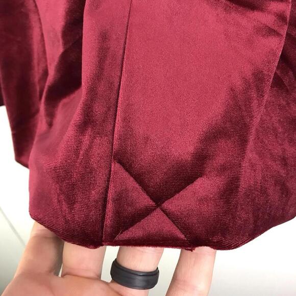 Blank NYC Blazer Womens M Velvet Burgundy One Button Holiday Formal Soft - Picture 3 of 11